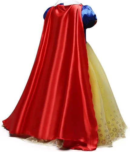 Vista 3 de Nileafes Disfraz de princesa para niña fiesta de cumpleaños disfraz de cosplay para niños