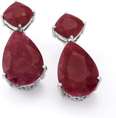 Vista 4 de Ross-Simons Precious Gemstone Drop Earrings in Sterling Silver