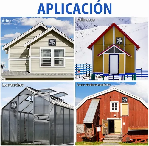 Vista 3 de ECO-WORTHY Ventilador de ático de 25 W alimentado por energía solar con ventilador de techo abuhardillado y panel plegable de 30 W - Ventiladores