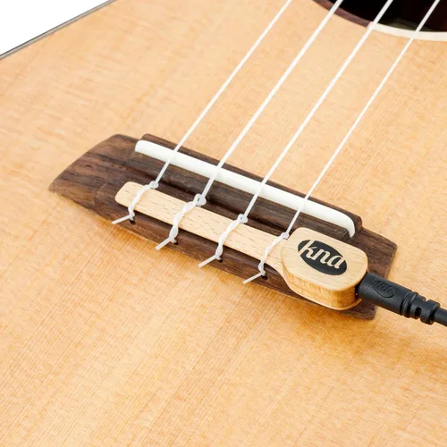 Vista 4 de KNA UK-1 Pastilla piezoeléctrica portátil montada en puente para ukelele – tono natural ukele, ligero, desmontable, fácil instalación sin