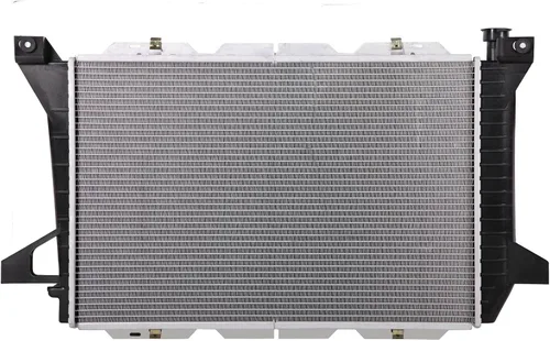 Vista 2 de Lynol Sistema de enfriamiento completo de aluminio de 2 filas de radiador compatible con Ford Bronco F150 F250 F350 F53 F Superduty V8 5.0L 5.8L