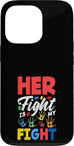 Vista 10 de Her Fight is My Fight Autism Awareness Case for iPhone XR