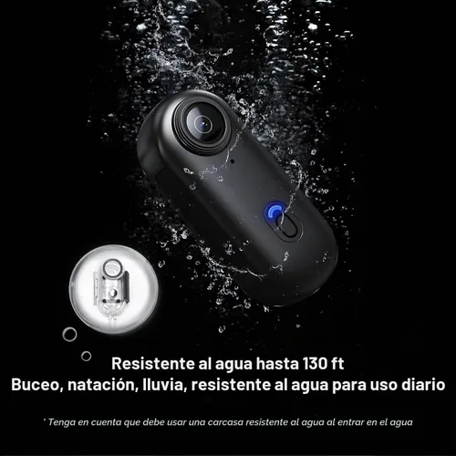 Vista 7 de JETO Mini cámara corporal HD 1080P, cámara portátil, clip giratorio de 360° y clip magnético, gran angular de 150°, 32G, funda impermeable