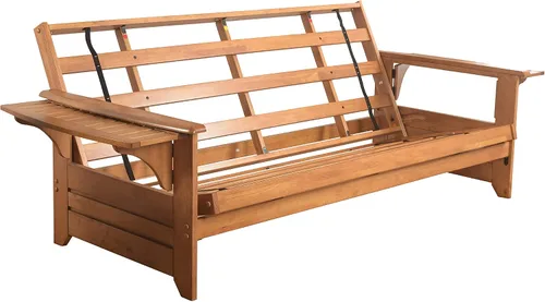 Vista 3 de Kodiak Furniture Marco de madera tradicional Phoenix Queen en Butternut