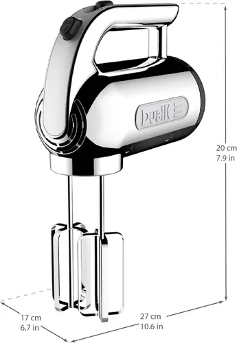 Vista 17 de Dualit Batidora de mano - 300 W - Mango de agarre fuerte - Accesorios incluidos - Almacenamiento de enchufe integral - 4 ajustes de velocidad
