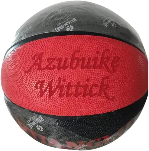 Vista 3 de Kuangmi Balón de baloncesto personalizado para interiores y exteriores (tamaño 7/29.5")
