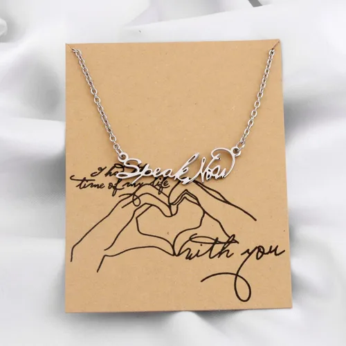 Vista 4 de OKEYCH Speak Now - Collar de música con tarjeta de mensaje regalo rápido para fanáticos de la música regalo para amantes de la música
