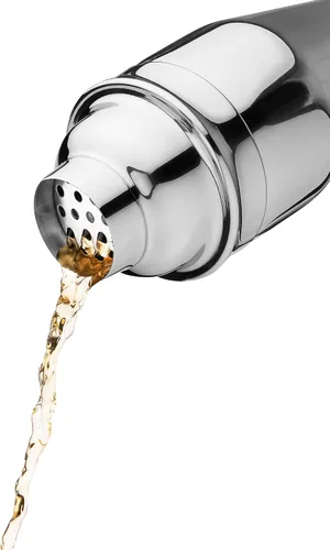 Vista 5 de True Contorno - Coctelera de acero inoxidable con colador de 8.5 onzas, coctelera con tapa y colador, coctelera de bebidas mixtas, coctelera de licor