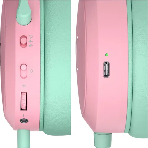 Vista 6 de Cooler Master CH351 Macaron - Auriculares inalámbricos para juegos con orejeras – Sonido envolvente 3D, ligeros, 2.4GHz Bluetooth, controladores