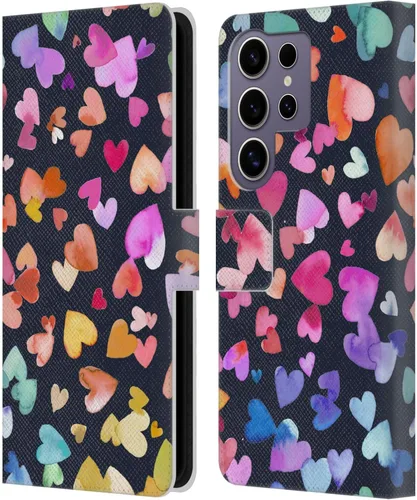 Vista 98 de Head Case Designs Officially Licensed Ninola Brushstrokes Multi Colorful Leather Wallet Case Compatible with Samsung Galaxy A07 4G