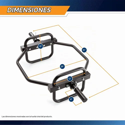 Vista 2 de Marcy Barra olímpica hexagonal de trampa, varios estilos disponibles