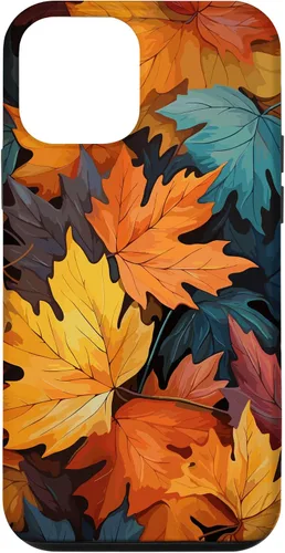 Vista 16 de Colorful Leaves Otoño y Otoño Tema, Otoño Color Funda para iPhone 17