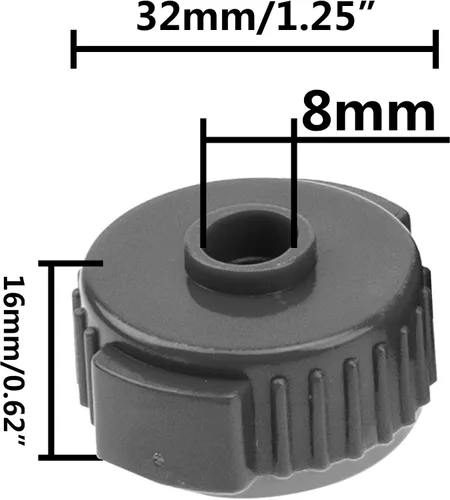 Vista 6 de 5 tapones de rosca Yootones Drum de liberación rápida para soportes de base empotrada, limpiaparabrisas de tambor, kit de batería