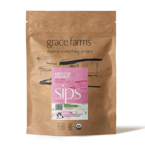 Vista 8 de Grace Farms BREATHE Wellness Mezcla de Té Orgánico (16 Sobres Piramidales) Cúrcuma y Jengibre con Hierbas Adaptogénicas Apoyo Inmunológico Sin