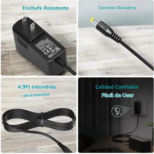 Vista 6 de 12V 3A Fuente de alimentación AC/DC Cargador DC 12V Cable