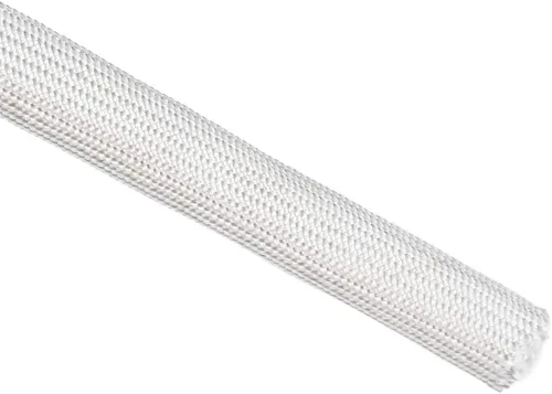 Vista 17 de uxcell Protector de cable de aislamiento, manga de fibra de vidrio de alta temperatura de 9.8Ft-16.4 ft m negro