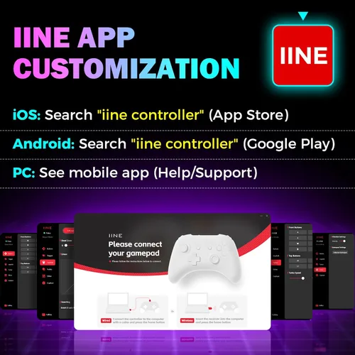 Vista 9 de IINE Mini Retro Game Controller, Pocket-Size Wireless Mini Game Controller with Keychain Design, Portable Travel Controller for Mobile & PC Gaming