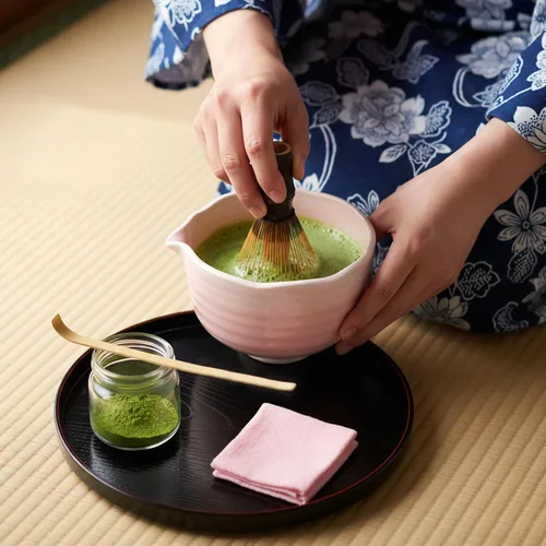Vista 6 de Shin Chasen de nivel básico, batidor de bambú para té matcha
