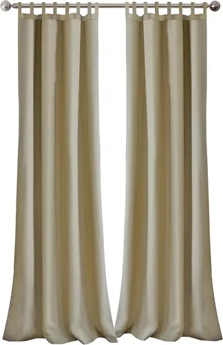 Vista 13 de Elrene Home Fashions 026865643039 - Cortina de ventana para interior/exterior con solapa sólida en la parte superior