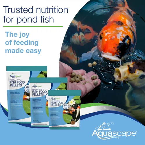 Vista 7 de Aquascape Pellets de alimentos básicos para peces de estanque pequeños a medianos, pellets pequeños, 1.1 libras 98867