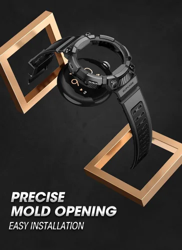 Vista 4 de SUPCASE Strap Case for Google Pixel Watch/Pixel Watch 2 41mm (2022/2023) [Unicorn Beetle Pro] Bumper with Replacement Strap Protection Rugged with