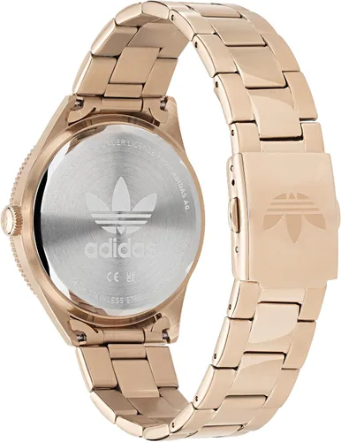 Vista 4 de adidas Reloj de pulsera de acero inoxidable en tono oro rosa (Modelo AOFH220642I), Oro Rosa, Classic