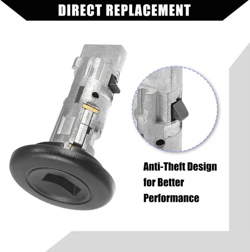 Vista 4 de 15298923 / Interruptor de encendido interior/cilindro de bloqueo de dirección con 2 llaves para Chevy Silverado 2003-2006 para GMC Sierra 2003-2006