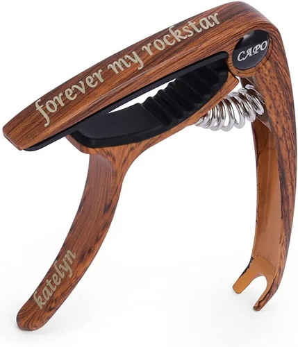 Vista 13 de Albertband Regalos personalizados para padres, soporte de púas de guitarra de madera, fotos de guitarra con estuche, púas de guitarra fina, 3