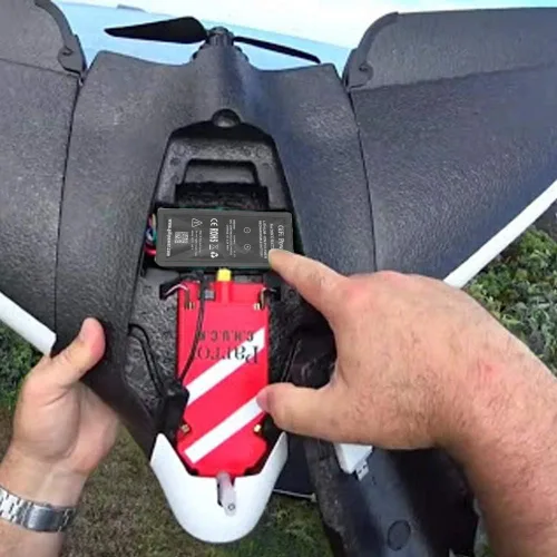 Vista 2 de Batería de repuesto de actualización de 11.1V 4050mah compatible con helicóptero Parrot Disco Power Edition