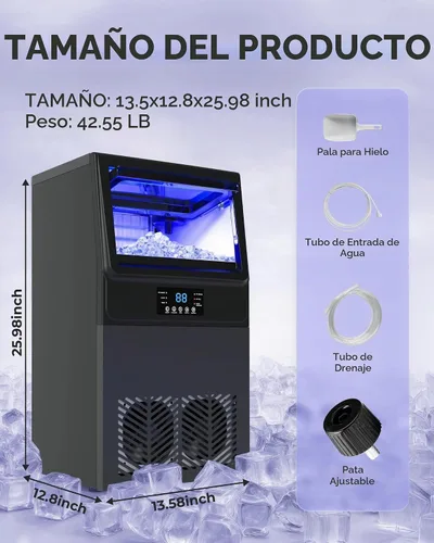 Vista 6 de Máquina comercial para hacer hielo