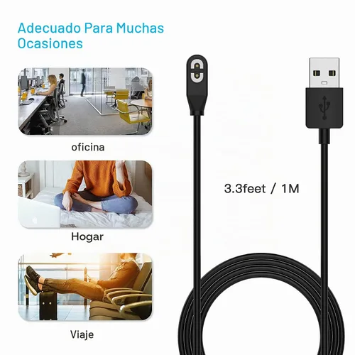 Vista 6 de AWINNER Paquete de 2 cables de carga compatibles con Shokz, cable de carga magnético compatible con Aftershokz Aeropex AS800, Shokz OpenRun Pro