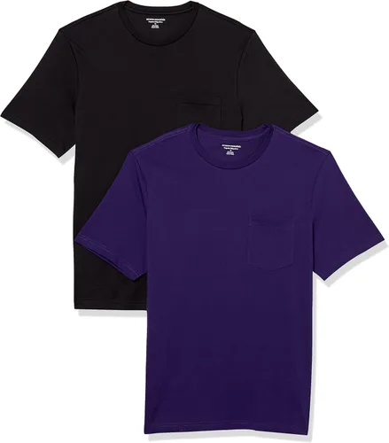 Vista 20 de Amazon Essentials Men's Short-Sleeve Crewneck Pocket T-Shirts, Pack of 2