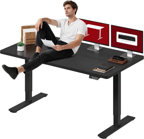 Vista 21 de SANODESK - Escritorio de pie móvil de una pieza con resorte de gas de 32 x 20 pulgadas