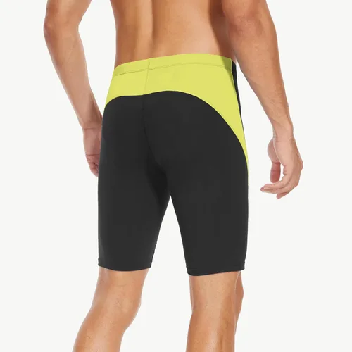 Vista 66 de Traje de baño deportivo competitivo para hombre, traje de entrenamiento de resistencia de carreras, pantalones cortos de natación de secado rápido