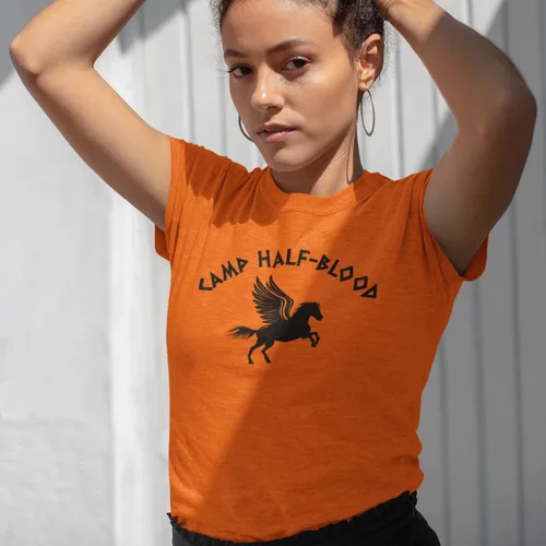 Vista 5 de shop4ever Camiseta Camp Half Blood Demigods para mujer