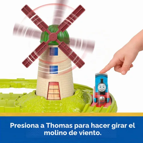 Vista 4 de Thomas & Friends Juego de tren explorando Tidmouth Sheds de Fisher-Price