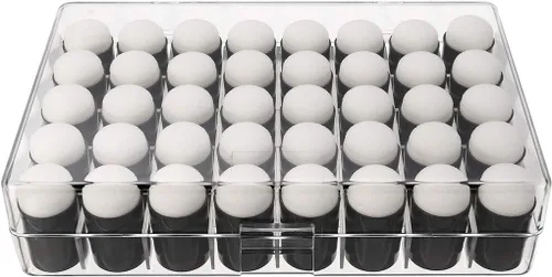 Vista 9 de 40 esponjas de pintura de dedos con caja de almacenamiento, esponjas redondas lavables no tóxicas, herramientas de manualidades sin BPA para niños
