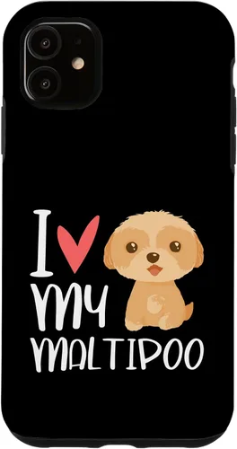 Vista 8 de iPhone 16 Maltipoo Dog Lover Hybrid Multipoo Breeder Heart Fur Parent Case