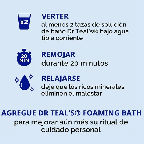 Vista 4 de Dr. Teal's Soften & Nourish Solución de baño de sal de Epsom con leche y miel, 48 oz (el empaque puede variar)