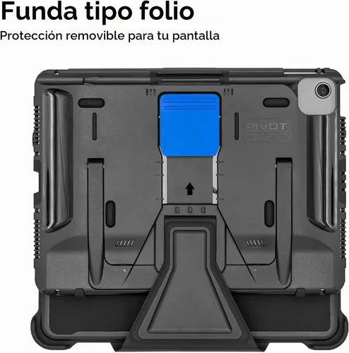 Vista 5 de PIVOT Funda A22A para iPad (A16), iPad (10ª generación), clip negro/negro Cuerpo negro/clip negro