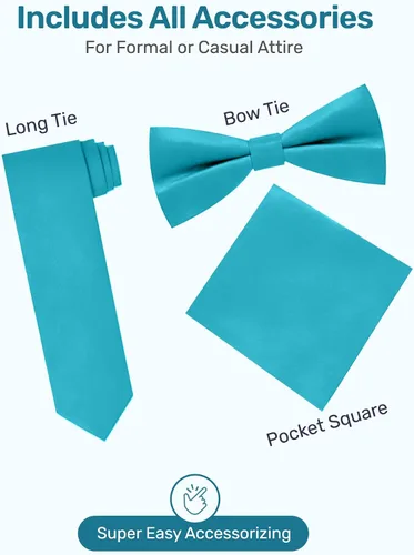 Vista 5 de S.H. Churchill & Co. Conjunto de chaleco de 4 piezas para niño, con corbatín, corbata para el cuello y pañuelo de bolsillo
