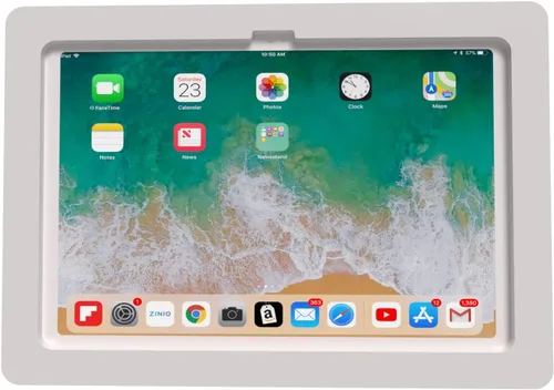Vista 9 de Carcasa VESA acrílica antirrobo para Apple iPad mini 1/2/3 con kit de montaje en pared y cable de carga en ángulo de 90 grados