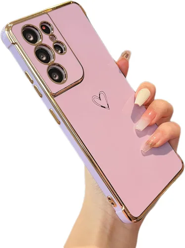 Vista 117 de ZTOFERA Funda diseñada para Google Pixel 7a, bonito diseño de corazones de amor con borde chapado y protección de lente de cámara, para Google Pixel