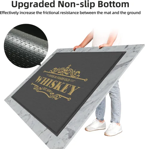 Vista 5 de ALLEVI Tapetes personalizados para puerta delantera, alfombras comerciales personalizadas para área de negocios, iglesia, museo, hogares