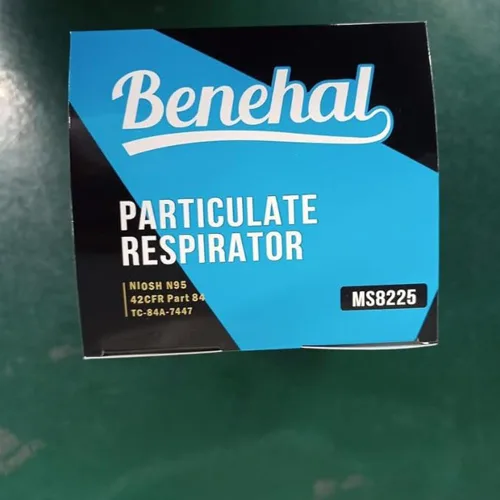 Vista 2 de benehal N95 Masks for Adults - NIOSH-Approved Individually Wrapped Reusable N95 Face Masks- 95% Filtration for Easy Breathing