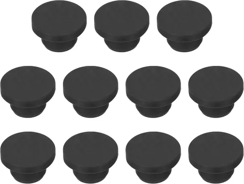Vista 77 de MECCANIXITY - Tapones de silicona en forma de T (26mm, 1 pulgada de diámetro), color negro