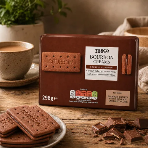 Vista 4 de Tesco Galletas Cremas Bourbon 296G