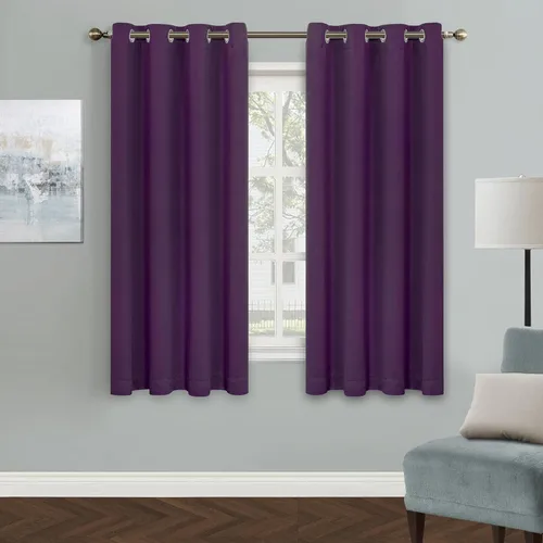 Vista 66 de MYSKY HOME Cortinas Aqua para Armario para Entrada Cortina Opaca para Puerta para Sala de Estar Cortina Oscurecedora de Habitación con Ojales