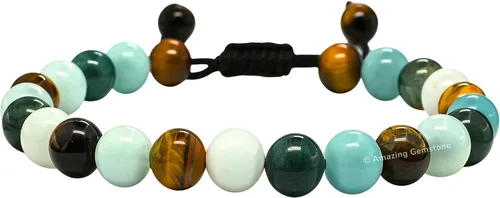 Vista 48 de Pulsera del zodiaco de cristales curativos