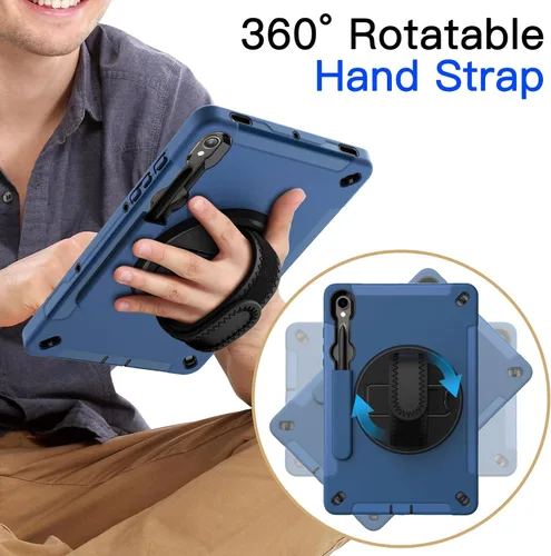 Vista 5 de JETech Funda para Samsung Galaxy Tab S9 de 11 pulgadas con protector de pantalla integrado y soporte para S Pen, funda protectora resistente a